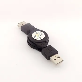 10buc USB 2.0 UN Barbat la O Femeie Extensie Cablu Retractabil Sincronizare de Date Incarcator Cablu de 75cm