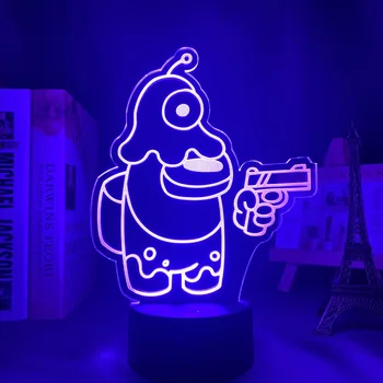 Acril 3d Led Lumina de Noapte Joc Printre Noi Lampă pentru Acasă Decorare Cadou Cool Printre Noi Brainslug Impostor Lumina Dropshipping