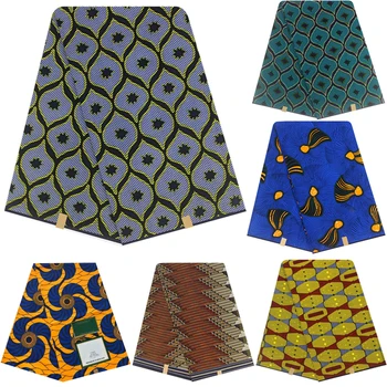 Ankara Printuri Africane Batic Material Real Wax Bumbac Cusut Material Pentru Rochia de Mireasa de Înaltă Calitate Africa de Ț 6 yarzi
