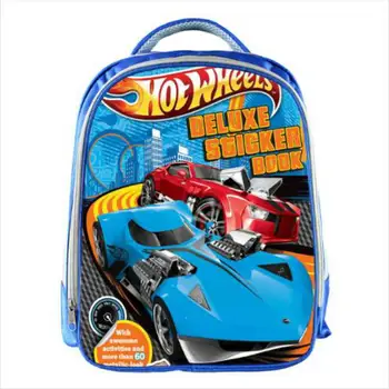 Hot Wheels Blue ghiozdane pentru Adolescenti Desene animate Cars 13inch de Imprimare 3D Băieți, Fete, Copii, Copii, Sac de Școală