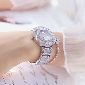Aur de lux pentru Femei Ceasuri de Cristal de Diamant Doamnelor Cuarț Ceas Brățară din oțel Inoxidabil Ceas de sex Feminin Ceas relojes mujer