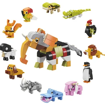 Cel mai bun de Vânzare Dinozaur Asamblate Amuzant Ou Jucărie Capsulă Blocuri Jucării DIY Ou Surpriză Copiilor de Puzzle Blocuri de Construcție la fața Locului