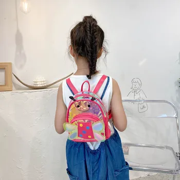Copii Geanta cu laser Copii Saci sac de Școală Transparent Copii ghiozdane Rucsac Scoala Fata de Desene animate Michila Escolar Plecak