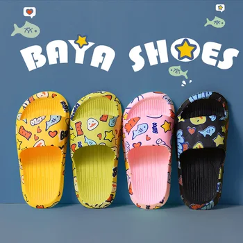 Suihyung 2021 Noi pentru Copii Pantofi de Vară pentru Copii Papuci de Desene animate Drăguț Graffiti Papuci Pentru Fete Baieti Moale pentru Copii Toddler Sandale