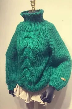 2020 Pulover Femei Solide Complet Nici unul pulovere Și Pulovere de Sus de Bumbac, Acetat de Nou - Guler Înalt Seturi De Pulover Vrac modelului Purta
