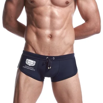 2019 Brand Fierbinte Sexy Boxer Barbati Costume de baie Respirabil pantaloni Scurți Talie Înot pantaloni Husă de Plaja Cueca de sex Masculin Chilotei pantaloni Scurți de plajă, Subacvatic
