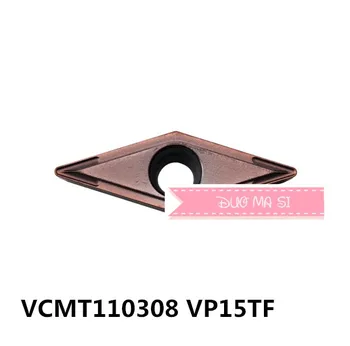 VCMT110304 VP15TF/VCMT110308 VP15TF*10buc Inserții de Carbură,Lama de Tăiere pentru SVJCR/SVVCN,Oțel Inoxidabil și oțel de Tăiere Sfaturi