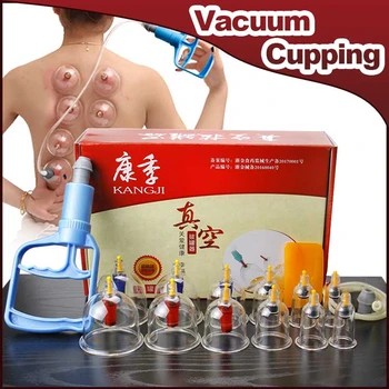 12 Cutii Cupe Medicale Chineze Vid Ventuze Kit Scoate Ventuze Masaj Cutii Ventuze Corpul Messager De Îngrijire A Sănătății