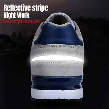 Bărbați Anti-zdrobitor de Construcție Adidas Usor Respirabil Pantofi de Sport Anti-statice, Non-alunecare pantofi Pantofi de Funcționare LARNMERN
