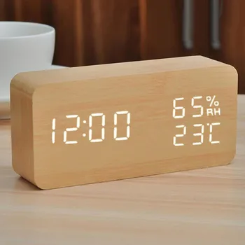 Oglinda Alarmă Ceas Led Digital Display Electronic Timp De Noapte Lumina De Culoare Masă, Ceas Deșteptător Încărcare Birou Ceasuri De Decor Acasă