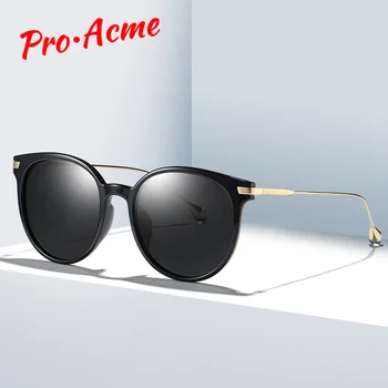 Pro Acme 2019 Brand Design Rotund ochelari de Soare Pentru Femei Retro Polarizat Ochelari de Soare de sex Feminin Nuante de Călătorie UV400 Ochelari de PC1234