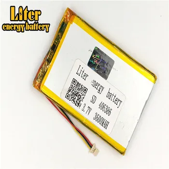1.0 MM conector 3pin 406386 3.7 v 3600mah reîncărcabilă litiu-polimer Tablet PC Produse Digitale