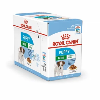 Pachet Ahorro Royal Canin Puppy MINI UMED Carne ro Salsa para Cachorros de Razas Pequeñas 12x85 Gr