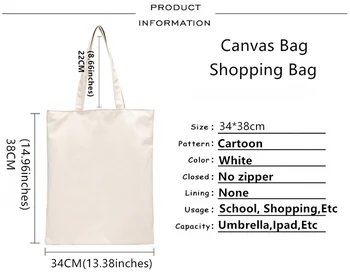 Kuromi geantă de cumpărături de reciclare geantă de cumpărături din bumbac alimentar cumparator bolsa sac net ecobag sacola sac de ț
