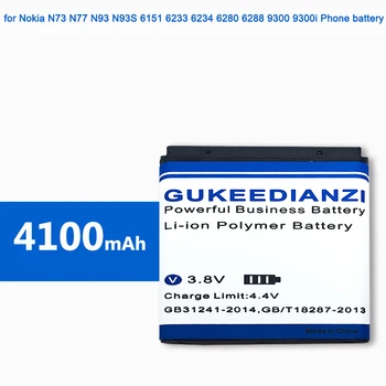 BP-6M 4100mAh baterie Noua Baterie de Telefon Mobil Pentru NOKIA N73 N93 9300 6233 6280 6282 3250 6151 6234 6288 9300i N77 6151 6290 N93S