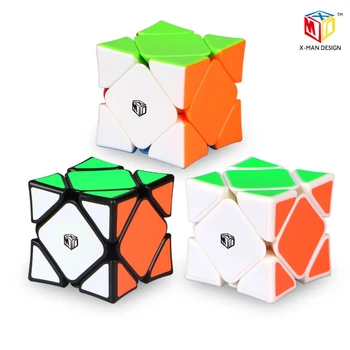 Qiyi XMD Oblic cub X-MAN Design magnetic cub Qiyi oblic Puzzle cub Profesional cub de jucării Viteza cub de jucarii Educative pentru copii