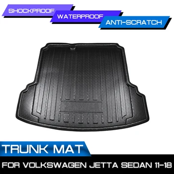 Masina Portbagajul Din Spate Boot Mat Pentru Volkswagen Jetta Sedan 2011-2018 Impermeabil Covorase Covor Anti Noroi Tava De Linie De Mărfuri