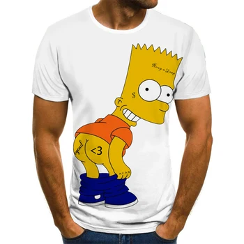2020 new tineret 3D imprimate T-shirt distractiv și interesant strada Simpson îmbrăcăminte 3DT tricou Harajuku bărbați și femei T-shirt