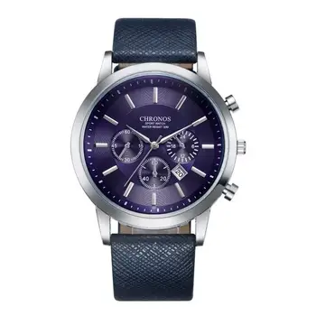 De Vânzare la cald Bărbați Ceas Relogio Masculino Top Brand de Lux Calendar Ceas Sport Barbati din Piele de Moda Cuarț de Afaceri Ceasuri Ceas