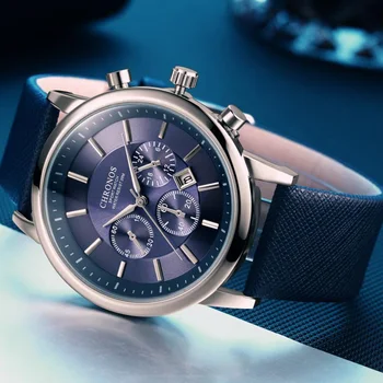 De Vânzare la cald Bărbați Ceas Relogio Masculino Top Brand de Lux Calendar Ceas Sport Barbati din Piele de Moda Cuarț de Afaceri Ceasuri Ceas