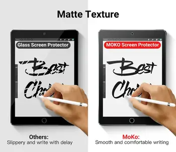 Protector de ecran, Cum ar fi Hârtie pentru iPad 7 Gen (10.2 Inch, 2019 Versiuni),Textură Hârtie Folie Anti-Glare HD Clare Rezistent la zgarieturi