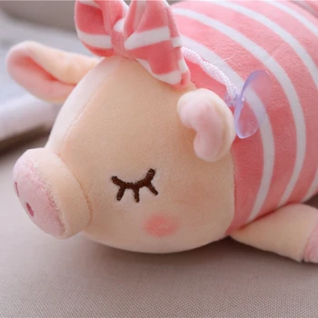 25cm Porc Drăguț de Pluș Pandantiv Moi Umplute Animale, Desene animate, Bowknot Porc Jucărie Accesorii Auto Chuck Pandantiv Fete Copii Cadouri