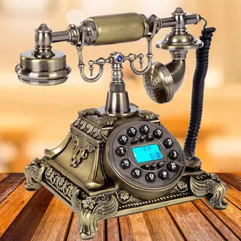 European De Telefon Vintage Rotire Placă Rotativă Telefon, Telefoane De Epocă Telefon Fix Pentru Office Home Hotel Decor
