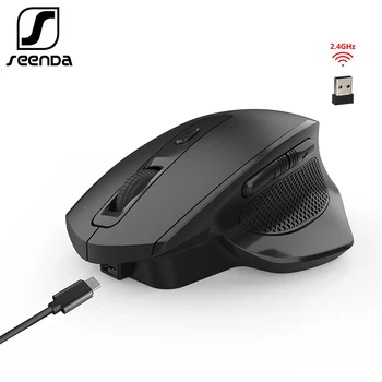 SeenDa 2.4 G Mouse Wireless Rechargeable Gaming Mouse-ul pentru Gamer Laptop Desktop Receptor USB Tăcut faceți Clic pe Mut Soareci
