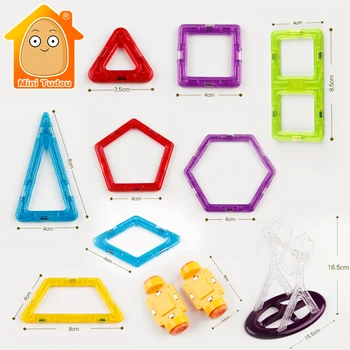 Mini Blocuri Magnetice Piese Accesorii Model De Clădire Jucărie Lumineze Kituri Model De Plastic Jucării De Construcție