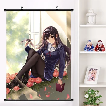 Japonia Anime Cum de a Ridica o Prietenă Plictisitoare Kato Kato Megumi Cosplay Perete Scroll Poster Mural Atarna de Perete Poster Acasa Art Decor