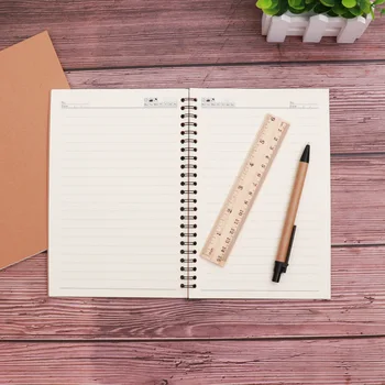 1buc simplu, de înaltă calitate, hârtie kraft notepad linie orizontală de notebook-uri creative papetărie de birou