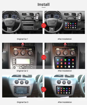 Podofo 2 Din Android 8.1 Mașină Player Multimedia 2din GPS WIFI Auto Radio Pentru VW Golf Polo Skoda Rapid Octavia Tiguan Passat Jetta