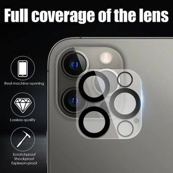 10buc/lot Complet Camera de Acoperire de Protectie din Sticla Pentru iPhone 12 mini 11 Pro Max Ecran Protector Spate aparat de Fotografiat Lentilă Film Sticlă Călită