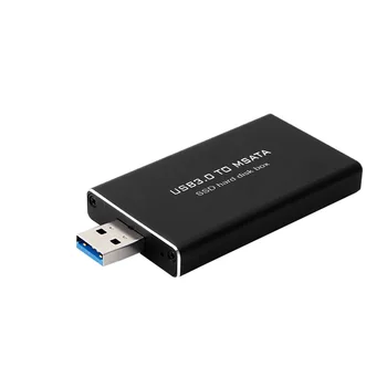 USB 3.0 pentru mSATA SSD Hard Disk Cutie Convertor Adaptor Cabina de Externe Caz 1 buc