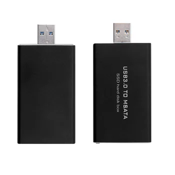 USB 3.0 pentru mSATA SSD Hard Disk Cutie Convertor Adaptor Cabina de Externe Caz 1 buc