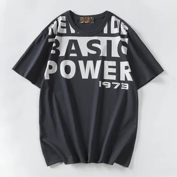 Men ' s t-shirt stil Hip-hop Bumbac potrivire tricou Barbati Imprimare tricou Masculin tricou O-gât