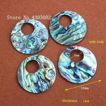 20buc/lot Rotundă Naturală Noua Zeelandă Sidef Abalone shell pentru Bijuterii DIY Păun & Abalone MOP Pearl shell Cercei