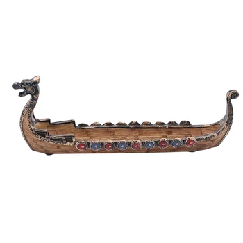 Dragon Boat Tămâie Stick Titularul Arzător Sculptat Sculptură Cădelniță Ornamente Retro Arzătoare De Tămâie Design Tradițional Decor