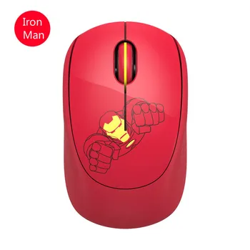 XQ Desene animate Mini Portabile, fără Fir, Mouse-ul Fuld i361 Jocuri de Birou Acasă Notebook-uri Fete Opto-electrice 2.4 Ghz Wireless Iron man