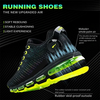 Onemix Barbati Pantofi De Alergat Pentru Femei Aer Ochiurilor De Plasă Reflectorizante Material De Sus A Pernei Atletic Respirabil În Aer Liber, Jogging, Mers Pe Jos Pantofii