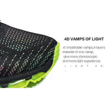 Onemix Barbati Pantofi De Alergat Pentru Femei Aer Ochiurilor De Plasă Reflectorizante Material De Sus A Pernei Atletic Respirabil În Aer Liber, Jogging, Mers Pe Jos Pantofii
