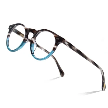 Acetat de Epocă Rotund Rama de Ochelari Pentru Barbati OV5186 Oval Ramă de Ochelari Gregory Peck Decor Cerc Rama de Ochelari Gafas Oculos
