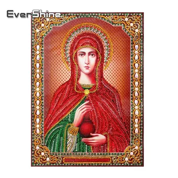 EverShine Rundă Specială În Formă De Diamant Pictura Religioasă Oameni Diamant Broderie Cusatura Cruce Meserii Mozaic Decor Acasă