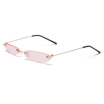 Unisex Bomboane de Culoare mic ochelari de soare femei bărbați 2020 designer de brand roșu albastru portocaliu galben fara rama tiny oculos de sol feminino