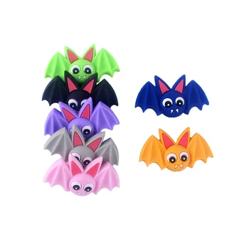XCQGH 5PCS Copil Silicon Bat Copilul Teether Molar Jucărie DIY Silicon Margele Vrac Suzeta Lanț Colier Teether