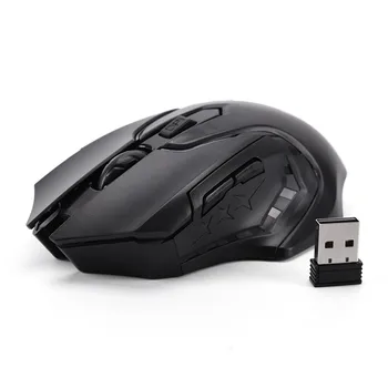 JET 2.4 GHz 3200DPI Profesionale 6 Chei USB Optic Wireless Gaming Mouse Gamer Soareci Pentru PC, Laptop