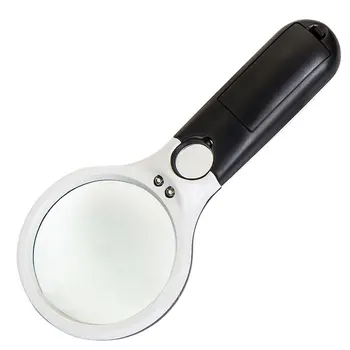 3LED Lumina 45X Portabile Mini Buzunar Lupa Microscopului de Citire Hărți de Mărire Ziarul Uita-te la Repararea Lentilă de Sticlă de Bijuterii Lupă
