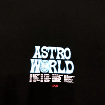 2019 Travis Scott Astroworld Doresc Ai Fost Aici Embroidewry Femei Barbati tricouri tricouri Hiphop Streetwear Barbati din Bumbac tricou