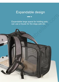 9 kg rulment de mediu nu-toxice PVC transparent portabil de companie rucsac extensibil ventilat realizarea câine pisică casă tampoane