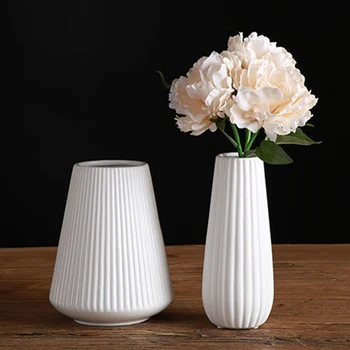 Nordic Vaza Ceramica Alba Decor Acasă Ghivece Pentru Flori Acasă Vaze Decor Terariu European de Epocă Baie Ваза декор дома